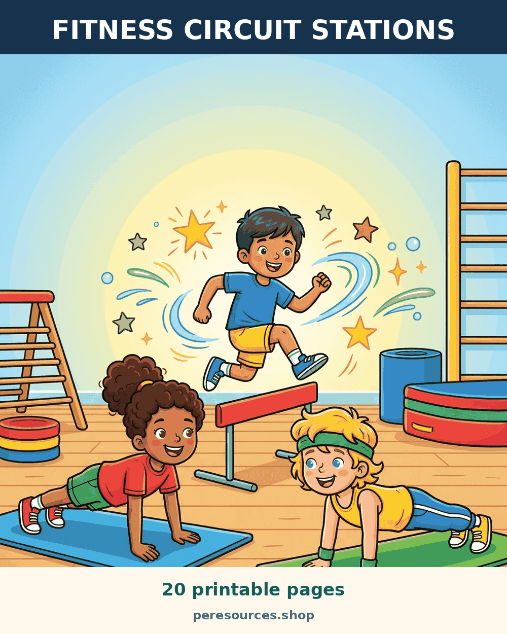 Fitness Circuit Stations
