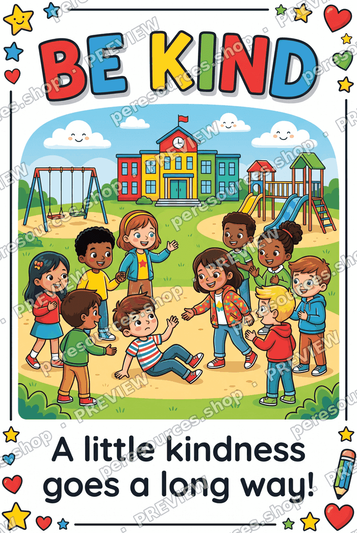 Be Kind Playground Poster