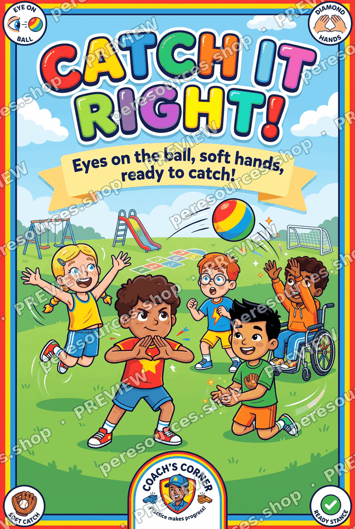 Catch It Right! Catching Skills Flyer