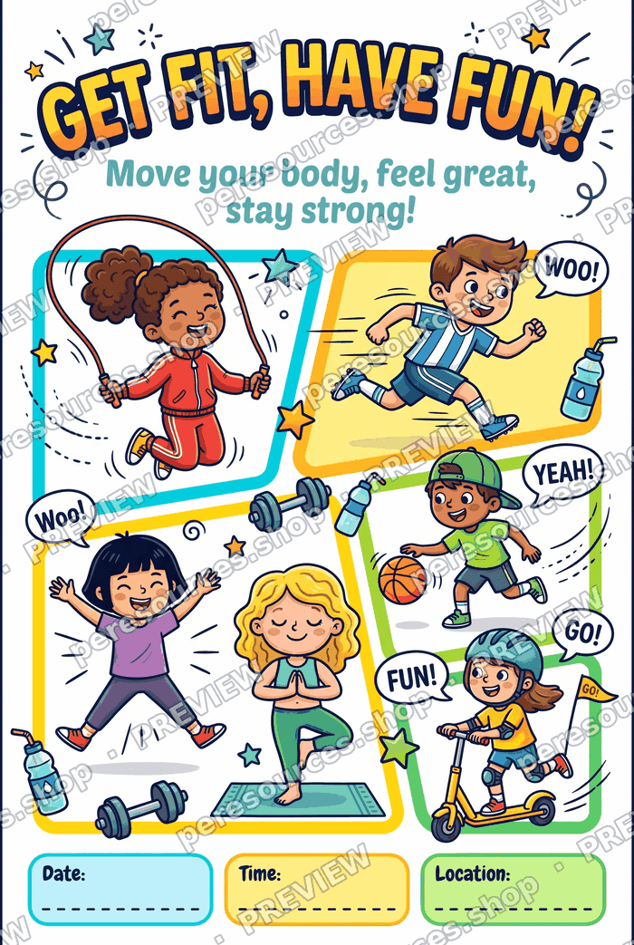 Get Fit, Have Fun! Activity Poster