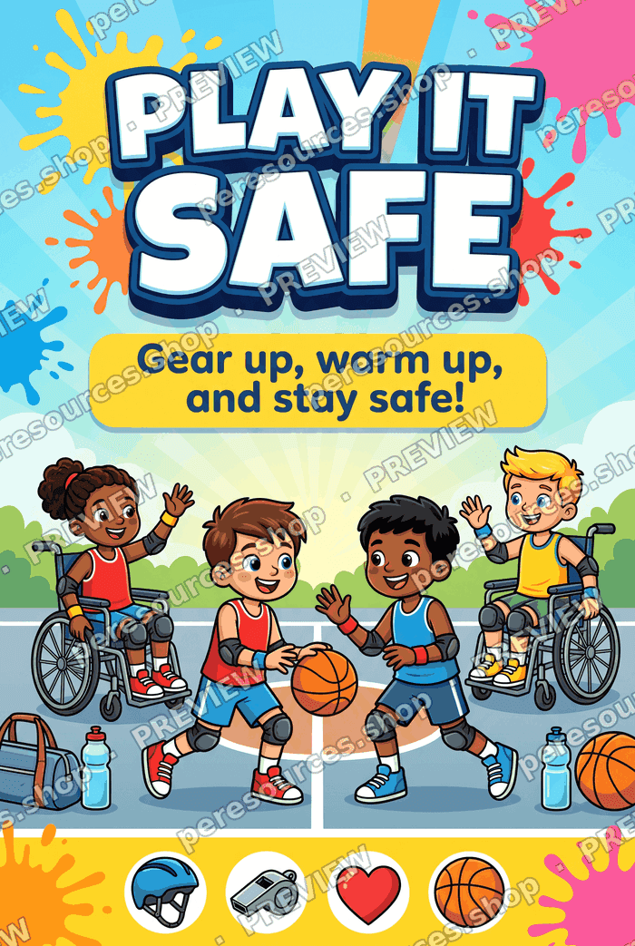 Play It Safe! Safety Poster