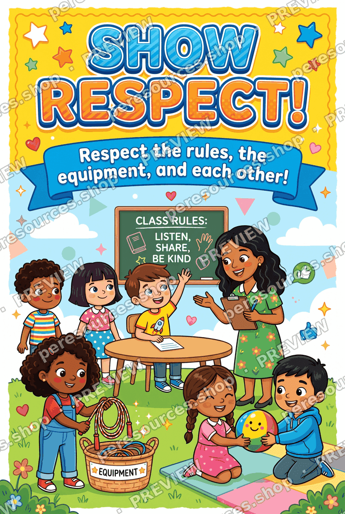 Show Respect! Class Rules Poster