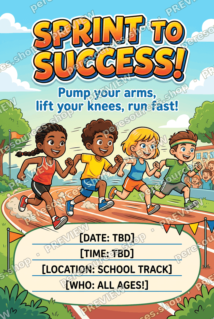 Sprint to Success! Race Day Flyer