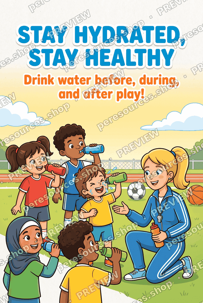 Stay Hydrated, Stay Healthy Poster