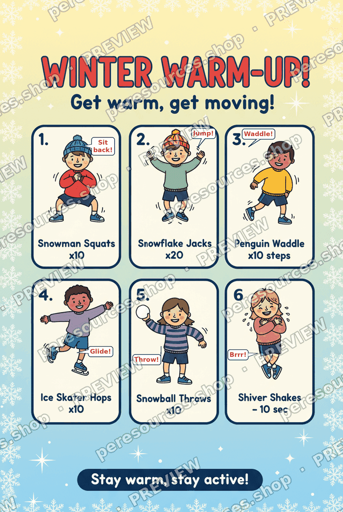 Winter Warm-Up! Poster
