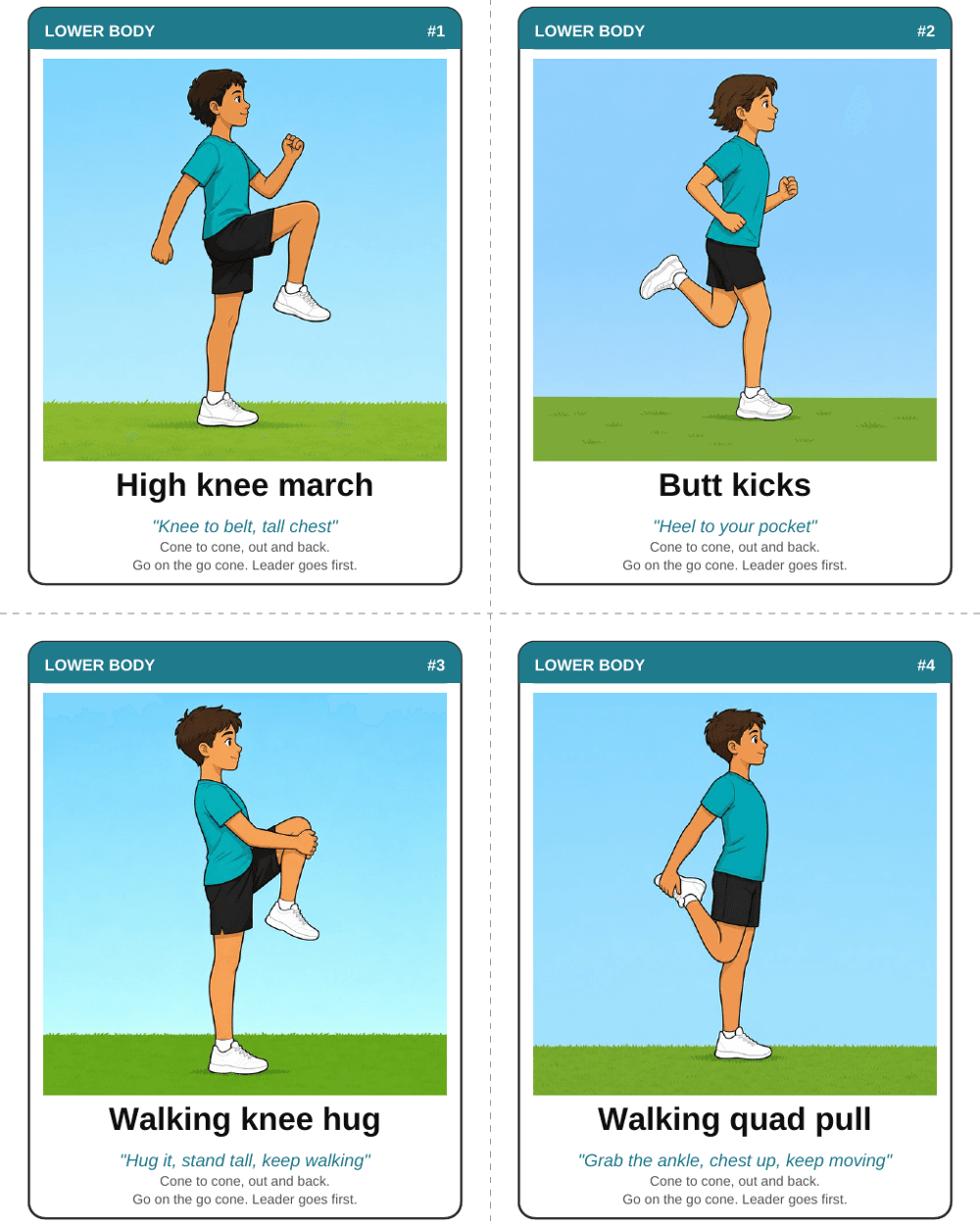 Dynamic Stretch Cards