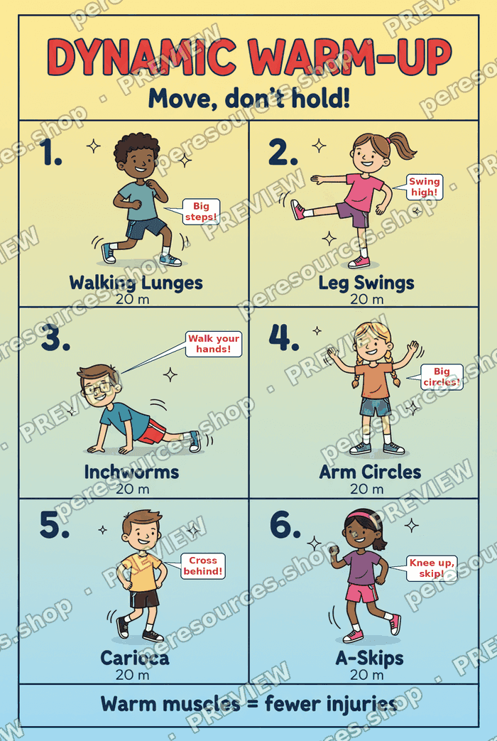 Dynamic Warm-Up Poster